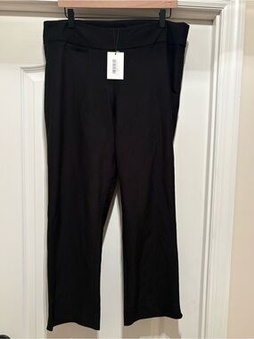 Women’s Margaret M petite black, straight-leg trousers size XXLP NWT
